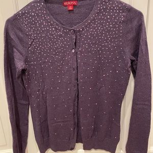 Merona purple cardigan